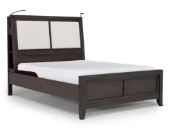 Mor Furniture Beds|Riley Bookcase Bed In Carbonite, Ca King