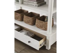 Mor Furniture Bookcases & Library Walls|Robbinsdale Bookcase In Antique White