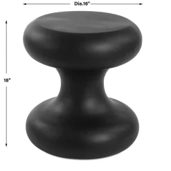 Mor Furniture Outdoor Accent Tables|Robles Outdoor Accent Table In Black