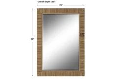 Mor Furniture Accent Mirrors|Roland Accent Mirror In Brown