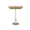 Mor Furniture Shop All Lighting & Lamps|Office Lighting|Rowleigh Desk Lamp In Gold Finish/White
