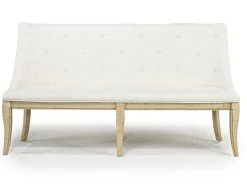 Mor Furniture Dining Benches|Roxy Dining Bench In Vintage Taupe, Upholstered