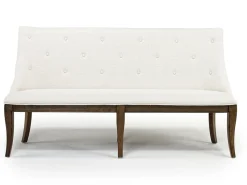 Mor Furniture Dining Benches|Roxy Dining Bench In Vintage Taupe, Upholstered