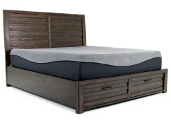 Mor Furniture Beds|Ruff Hewn Panel Bed In , Queen Brown