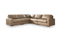 Mor Furniture Sectionals|Sahara 5 Piece Sectional In Sahara Leather