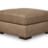 Mor Furniture Ottomans|Sahara Oversized Ottoman In Sahara Leather