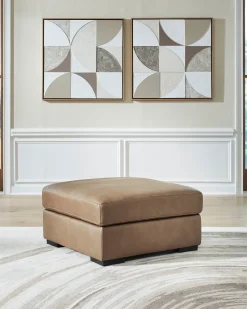 Mor Furniture Ottomans|Sahara Oversized Ottoman In Sahara Leather