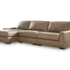 Mor Furniture Sofas|Sahara Sofa Chaise In Sahara Leather, Left Facing