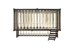 Mor Furniture Kids Beds & Bunk Beds|Sami Bunk Bed W/ Ladder In Espresso, Twin/ Twin