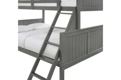 Mor Furniture Kids Beds & Bunk Beds|Sami Bunk Bed W/ Ladder In Espresso, Twin/ Twin