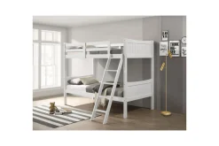 Mor Furniture Kids Beds & Bunk Beds|Sami Bunk Bed W/ Ladder In Espresso, Twin/ Twin