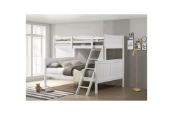 Mor Furniture Kids Beds & Bunk Beds|Sami Bunk Bed W/ Ladder In Espresso, Twin/ Twin