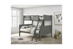 Mor Furniture Kids Beds & Bunk Beds|Sami Bunk Bed W/ Ladder In Espresso, Twin/ Twin