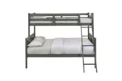 Mor Furniture Kids Beds & Bunk Beds|Sami Bunk Bed W/ Ladder In Espresso, Twin/ Twin