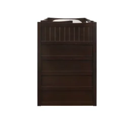Mor Furniture Kids Beds & Bunk Beds|Sami Bunk Bed W/ Storage Steps In Espresso, Twin/Twin, Right Facing