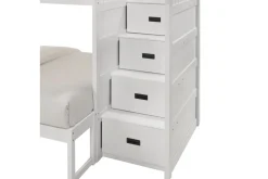 Mor Furniture Kids Beds & Bunk Beds|Sami Bunk Bed W/ Storage Steps In Espresso, Twin/Twin, Right Facing