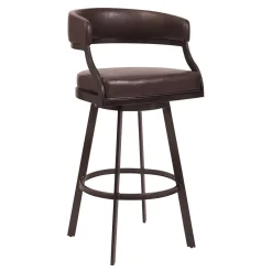 Mor Furniture Barstools|Saturn Bar Height Swivel Stool In Mineral & Black