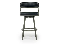 Mor Furniture Barstools|Saturn Bar Height Swivel Stool In Mineral & Black