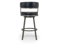 Mor Furniture Barstools|Saturn Bar Height Swivel Stool In Mineral & Black