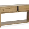 Mor Furniture Sofa & End Tables|Sawyer Rectangle Sofa Table In Rustic Caramel
