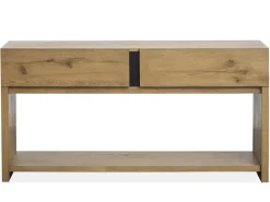 Mor Furniture Sofa & End Tables|Sawyer Rectangle Sofa Table In Rustic Caramel