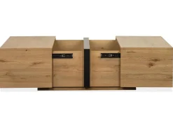 Mor Furniture Coffee Tables|Sawyer Square Coffee Table In Rustic Caramel