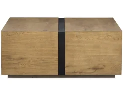 Mor Furniture Coffee Tables|Sawyer Square Coffee Table In Rustic Caramel