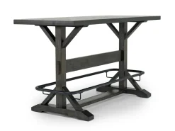 Mor Furniture Seating For 6|Dining Room Sets|Sequoia Bar Height Dining Table, 4 Stool & Bench In Espresso