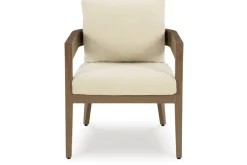Mor Furniture Outdoor Dining Sets|Serene Bay Outdoor Dining Table & 4 Arm Chairs In Dark Brown