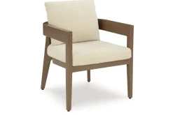 Mor Furniture Outdoor Dining Sets|Serene Bay Outdoor Dining Table & 6 Arm Chairs In Dark Brown