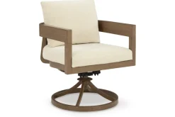 Mor Furniture Outdoor Dining Sets|Serene Bay Outdoor Dining Table & 6 Arm Chairs In Dark Brown