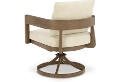 Mor Furniture Outdoor Dining Sets|Serene Bay Outdoor Dining Table & 6 Arm Chairs In Dark Brown