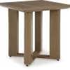 Mor Furniture Outdoor Accent Tables|Serene Bay Outdoor End Table In Dark Brown