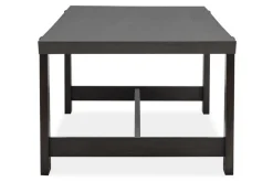 Mor Furniture Seating For 6|Dining Room Sets|Shelby Trestle Dining Table & 6 Wood Back Chairs In Coffee Bean