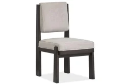 Mor Furniture Dining Room Sets|Shelby Trestle Dining Table, 4 Wood Back Chairs & 2 Upholstered Chairs In Coffee Bean