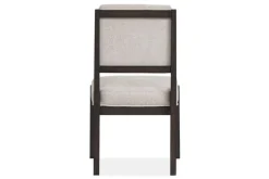 Mor Furniture Dining Room Sets|Shelby Trestle Dining Table, 4 Wood Back Chairs & 2 Upholstered Chairs In Coffee Bean