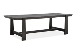 Mor Furniture Dining Tables|Shelby Trestle Dining Table In Coffee Bean