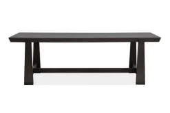 Mor Furniture Dining Tables|Shelby Trestle Dining Table In Coffee Bean