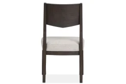 Mor Furniture Seating For 6|Dining Room Sets|Shelby Trestle Dining Table, 4 Wood Back Chairs & Bench In Coffee Bean