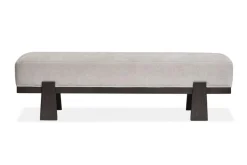 Mor Furniture Seating For 6|Dining Room Sets|Shelby Trestle Dining Table, 4 Wood Back Chairs & Bench In Coffee Bean