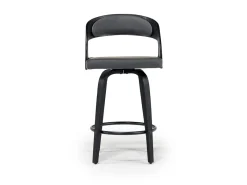 Mor Furniture Counter Height Stools|Barstools|Shelly Counter Height Swivel Stool In Black & Gray