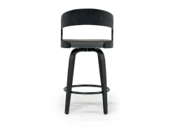 Mor Furniture Counter Height Stools|Barstools|Shelly Counter Height Swivel Stool In Black & Gray