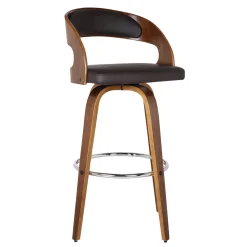 Mor Furniture Barstools|Shelly Swivel Barstool In Black & Gray