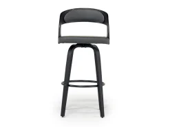 Mor Furniture Barstools|Shelly Swivel Barstool In Black & Gray