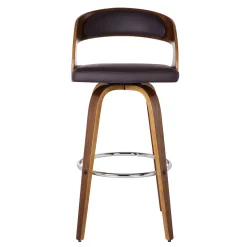 Mor Furniture Barstools|Shelly Swivel Barstool In Black & Gray