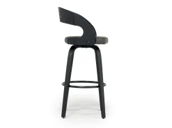 Mor Furniture Barstools|Shelly Swivel Barstool In Black & Gray