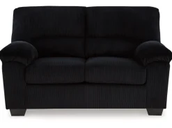 Mor Furniture Living Room Sets|Simple Joy Sofa & Loveseat In Navy