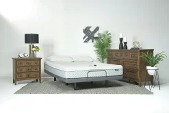 Mor Furniture Foundation & Mattress Sets|Sleepmor 10 Inch Copper Infused Medium Mattress & Adjustable Foundation, Twin