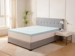 Mor Furniture Mattress Toppers|Sleepmor 3 Inch Gel Infused Ventilated Mattress Topper, Twin