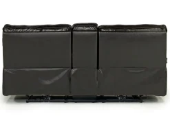 Mor Furniture Reclining Loveseats|Loveseats|Sofia 3 Power Console Loveseat In Brown Leather